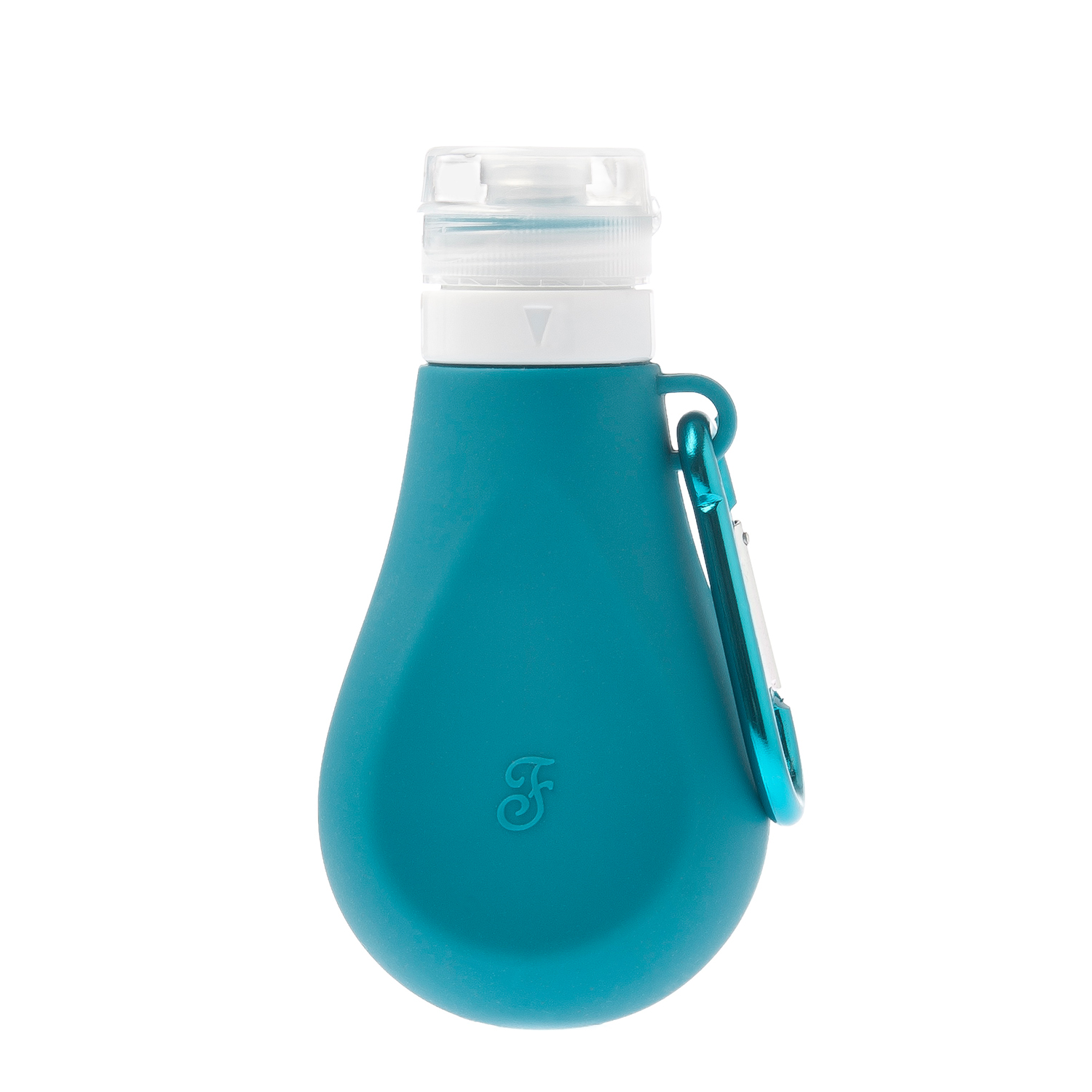 Botella de pipí para perros color azul verdoso 150ml con mosquetón