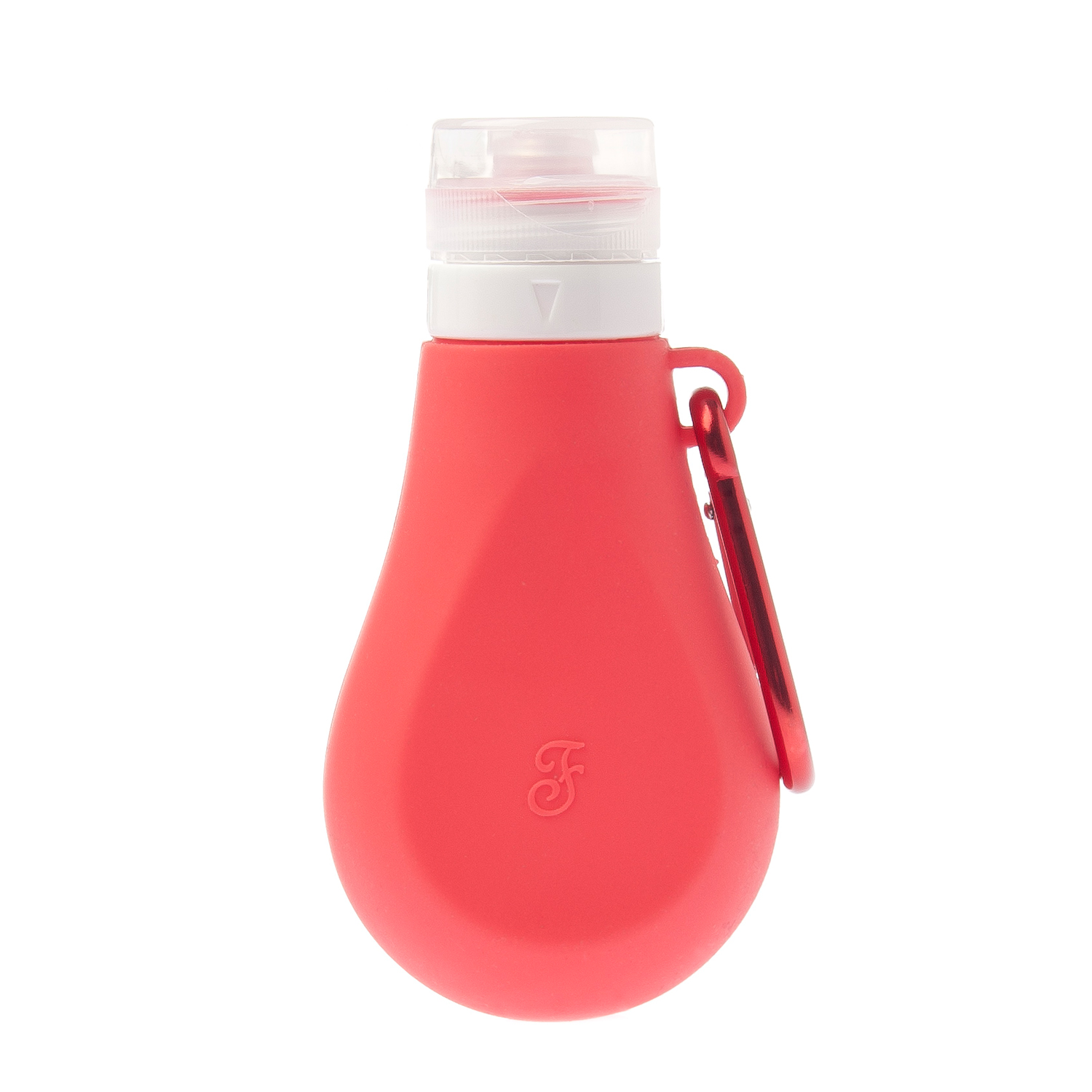 Botella de pipí para perros color rojo 150ml con mosquetón