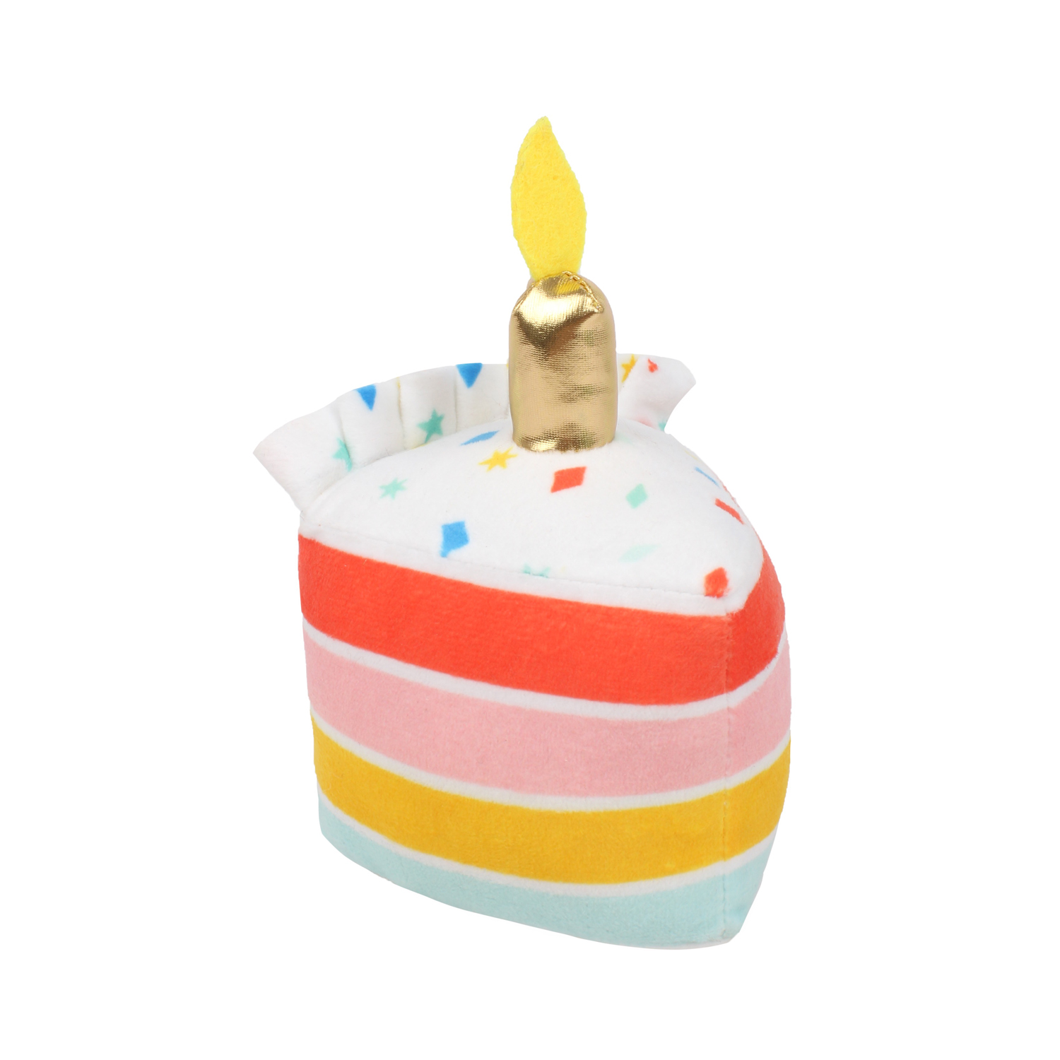 Peluche de cumpleaños con forma de tarta para mascotas, 10x15x12cm