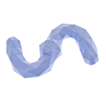 Juguete para perros Poly S de TPR color azul con forma de S